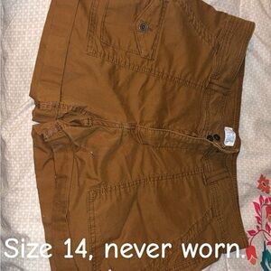 Brown Casual Shorts